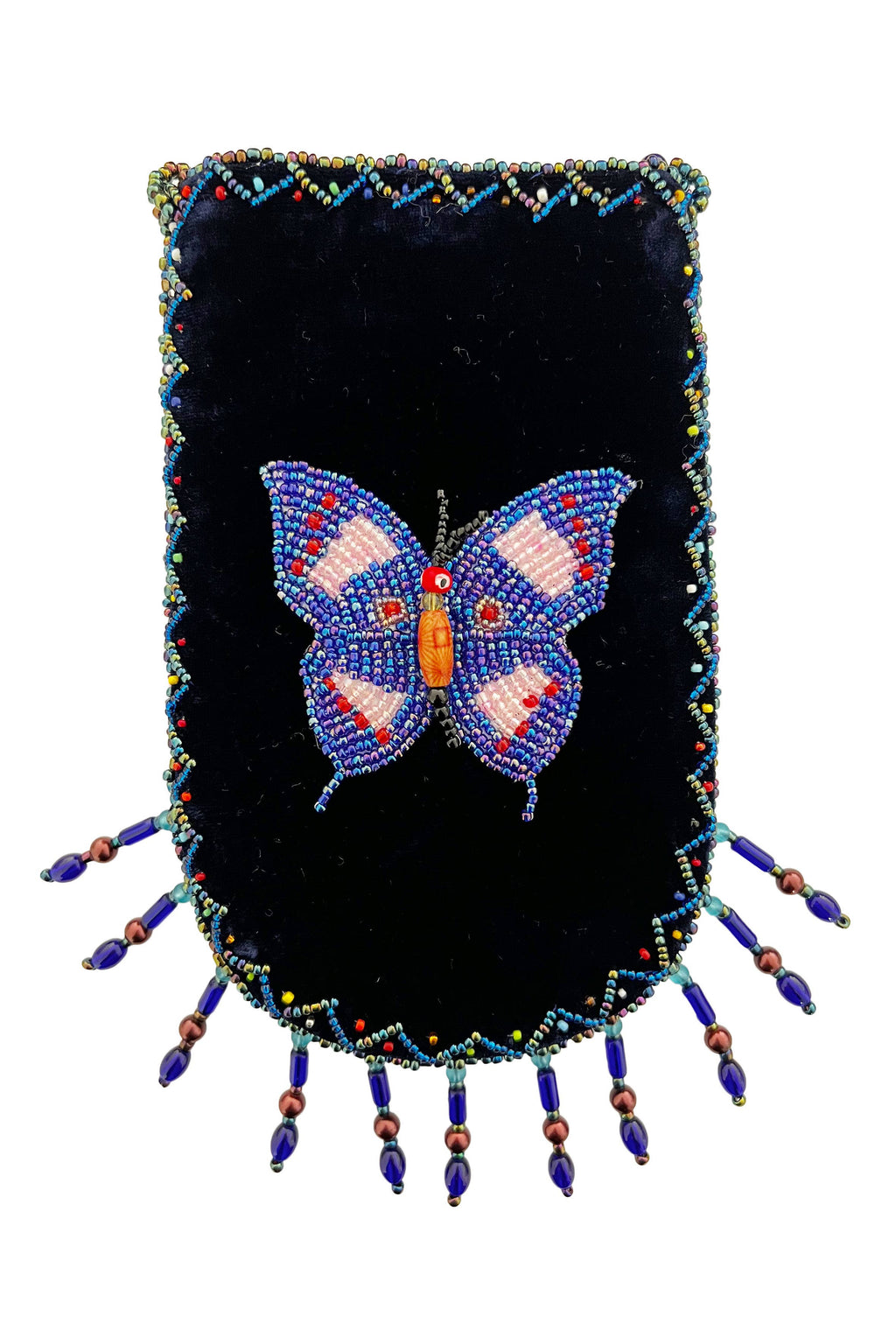 Butterfly Pattern Velvet Crossbody Bag VXL0609-Butterfly - view 4