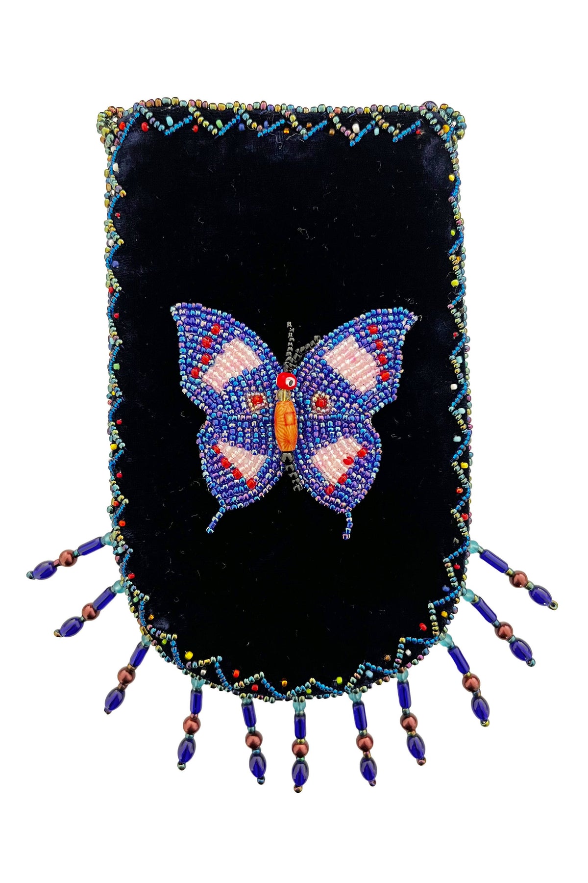 Butterfly Pattern Velvet Crossbody Bag VXL0609-Butterfly - view 4