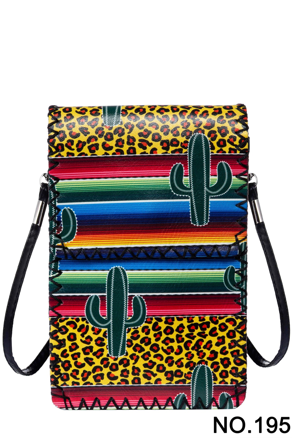 Leopard and Cactus Print Crossbody Bag HB0580 - No. 195 - view 2