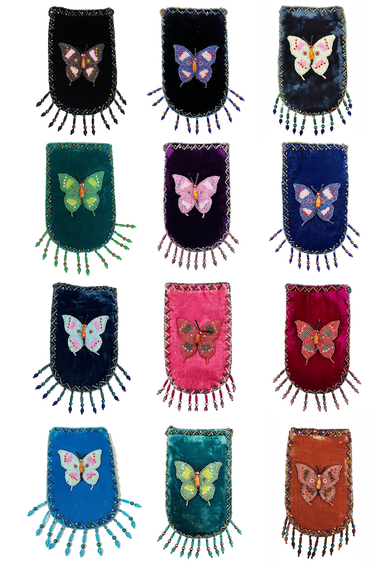 Butterfly Pattern Velvet Crossbody Bag VXL0609-Butterfly - view 11