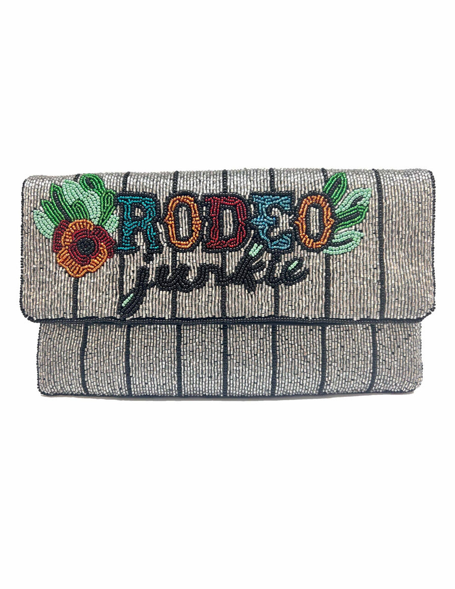 Rodeo Junkie Beaded Clutch LAC-SS-541
