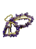 Irregular Natural Stone Butterfly Hair Clip L4673 - view 2