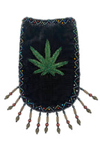 Marijuana Leaf Pattern Velvet Crossbody Bag VXL0609 - view 14