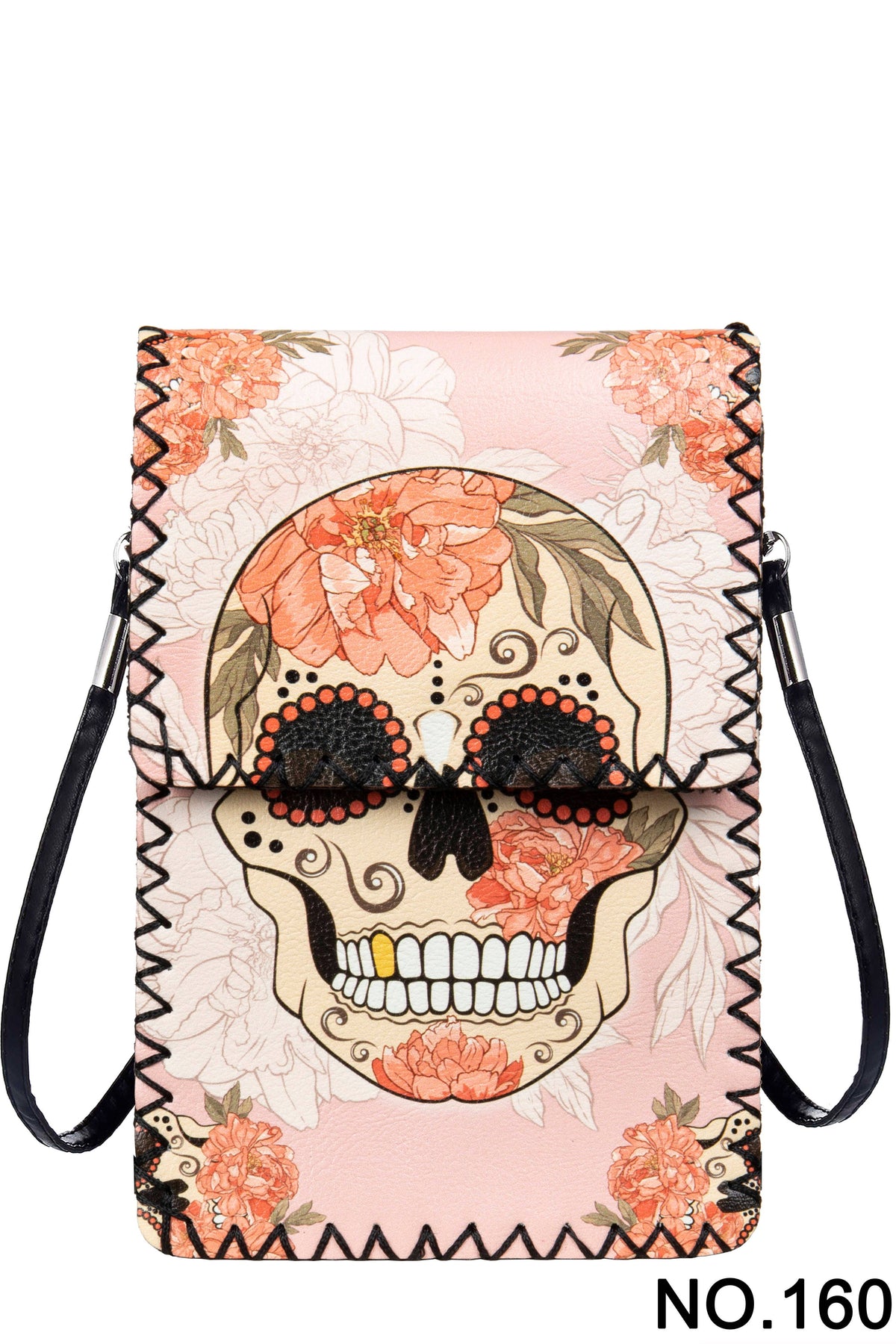 Floral Skull Printed Crossbody HB0580 - No. 160 - view 2