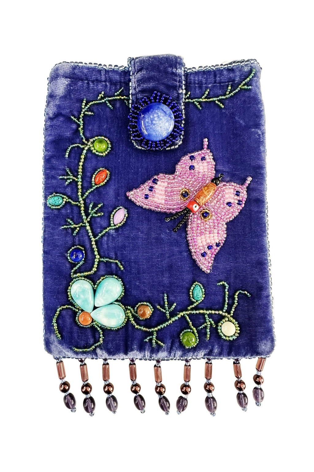 Butterfly Rectangular Velvet Crossbody VBG15-BU - view 15