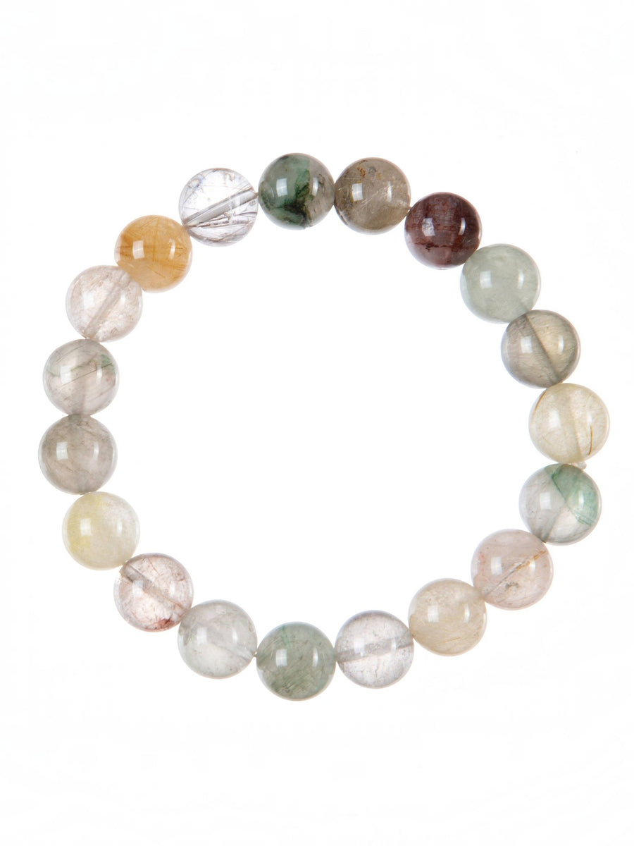 Phantom Quartz Stone Stretch Bracelet B3636-10MM