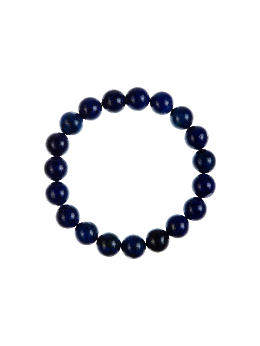 Colored Lapis Stone Stretch Bracelet B2055-12MM