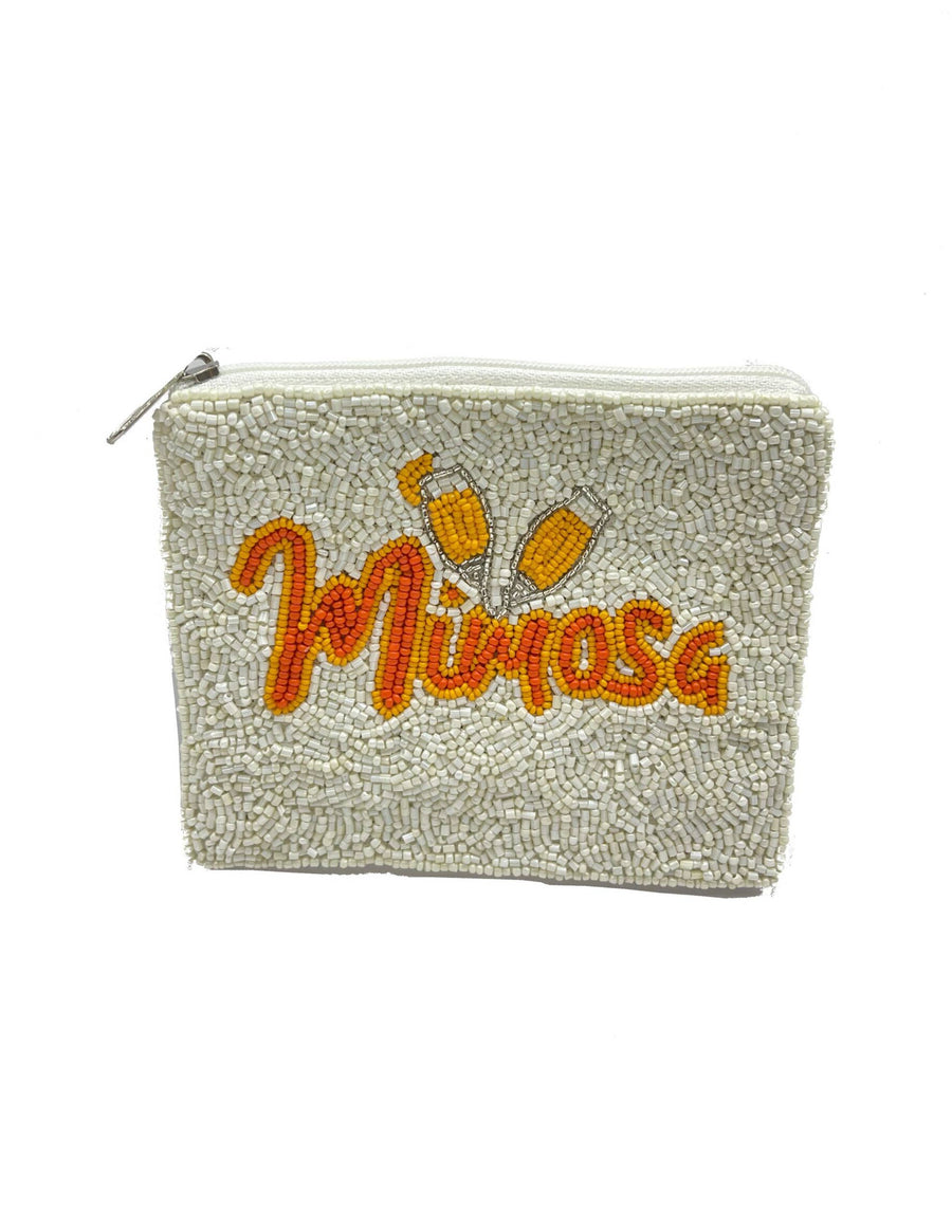 Mimosa Beaded Pouch LAC-CP-1182