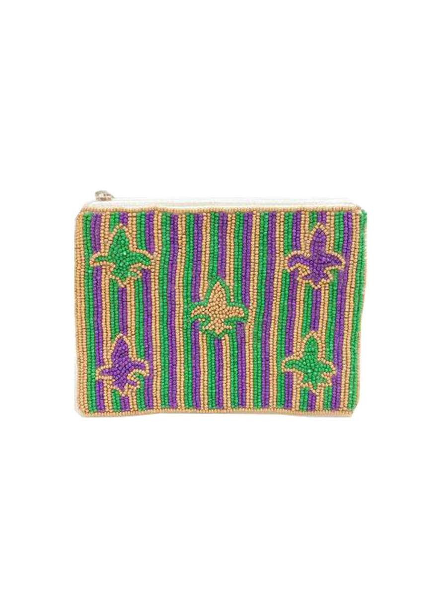 Marti Gras Beaded PouchLAC-CP-1041