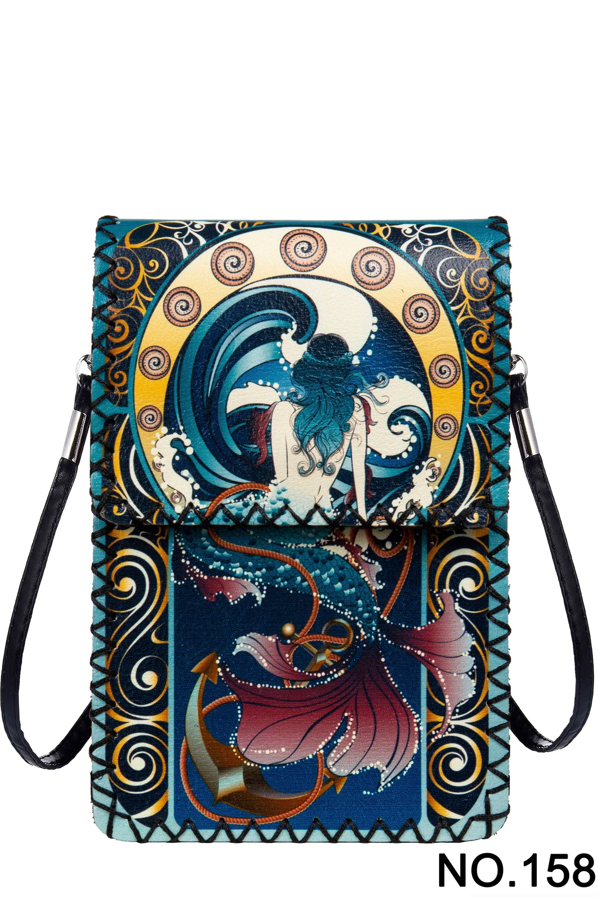 Mermaid Printed Crossbody HB0580 - No. 158 - view 2