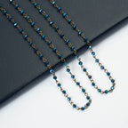 Crystal Beaded Chain Necklace N1163-171-BZ