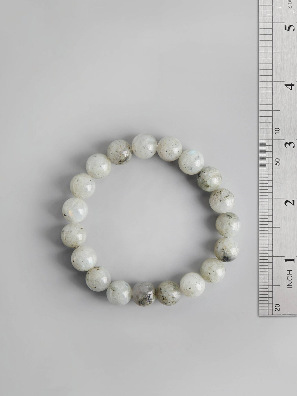 Labradorite Stone Stretch Bracelet B2050-12MM - view 5