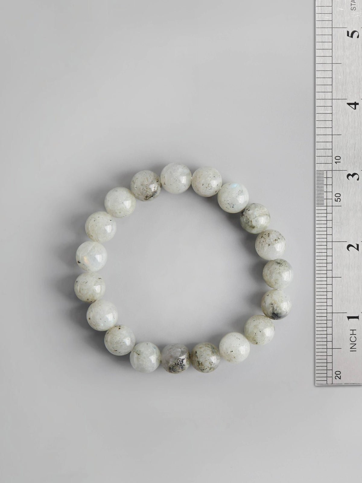 Labradorite Stone Stretch Bracelet B2050-12MM - view 5