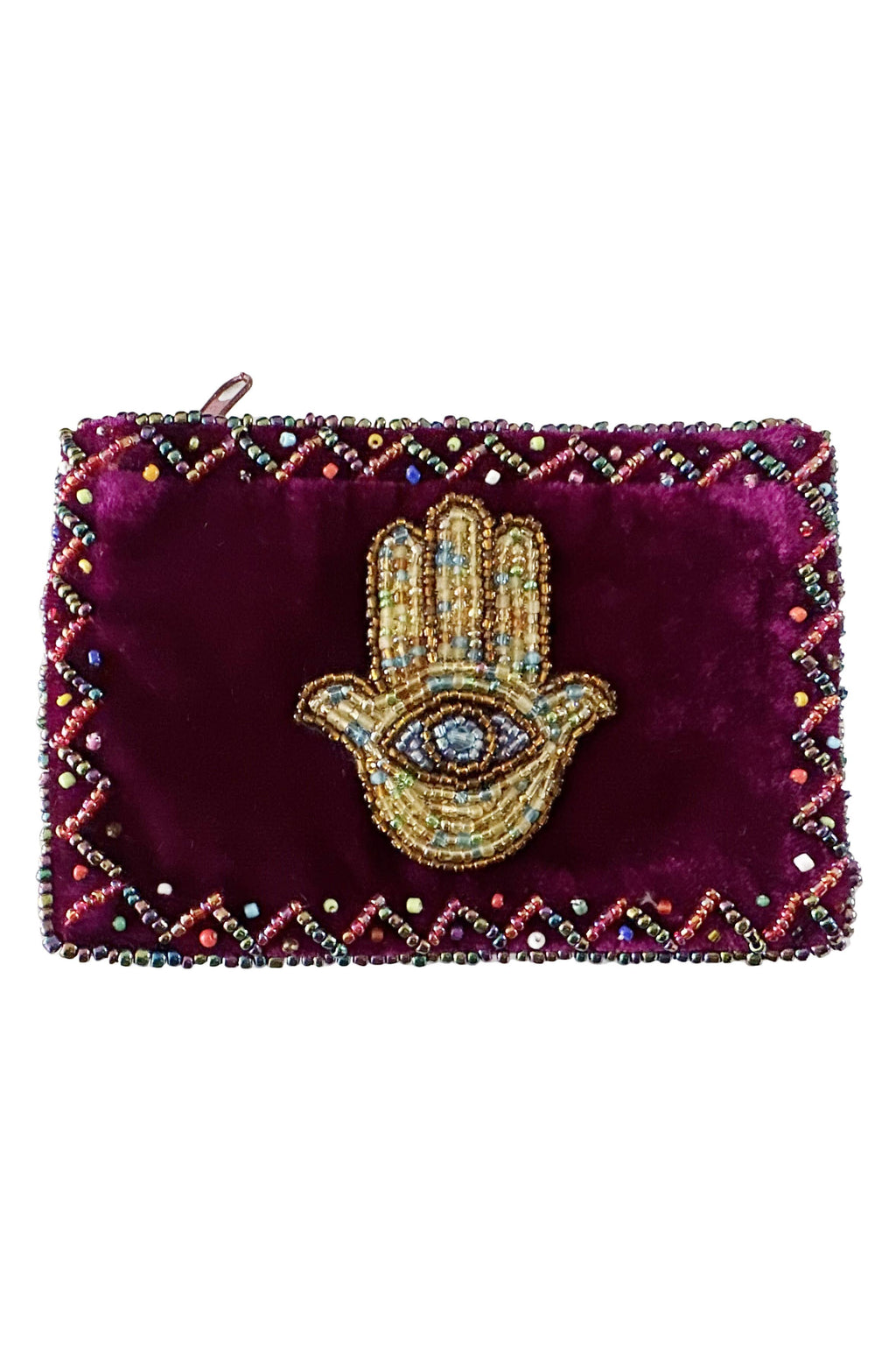 Palm Rectangle Velvet Coin Purse V0701 - view 10