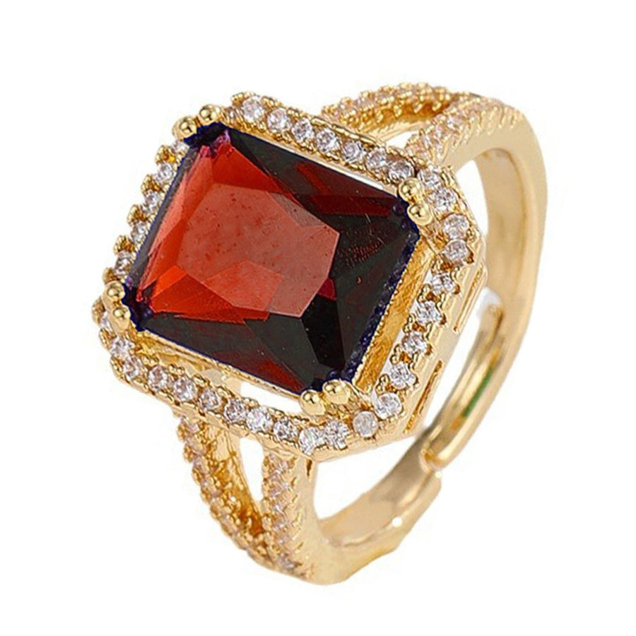 Square Cubic Zirconia Ring R2495
