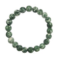 Greenspot Jasper Stone Stretch Bracelet B2051-8MM