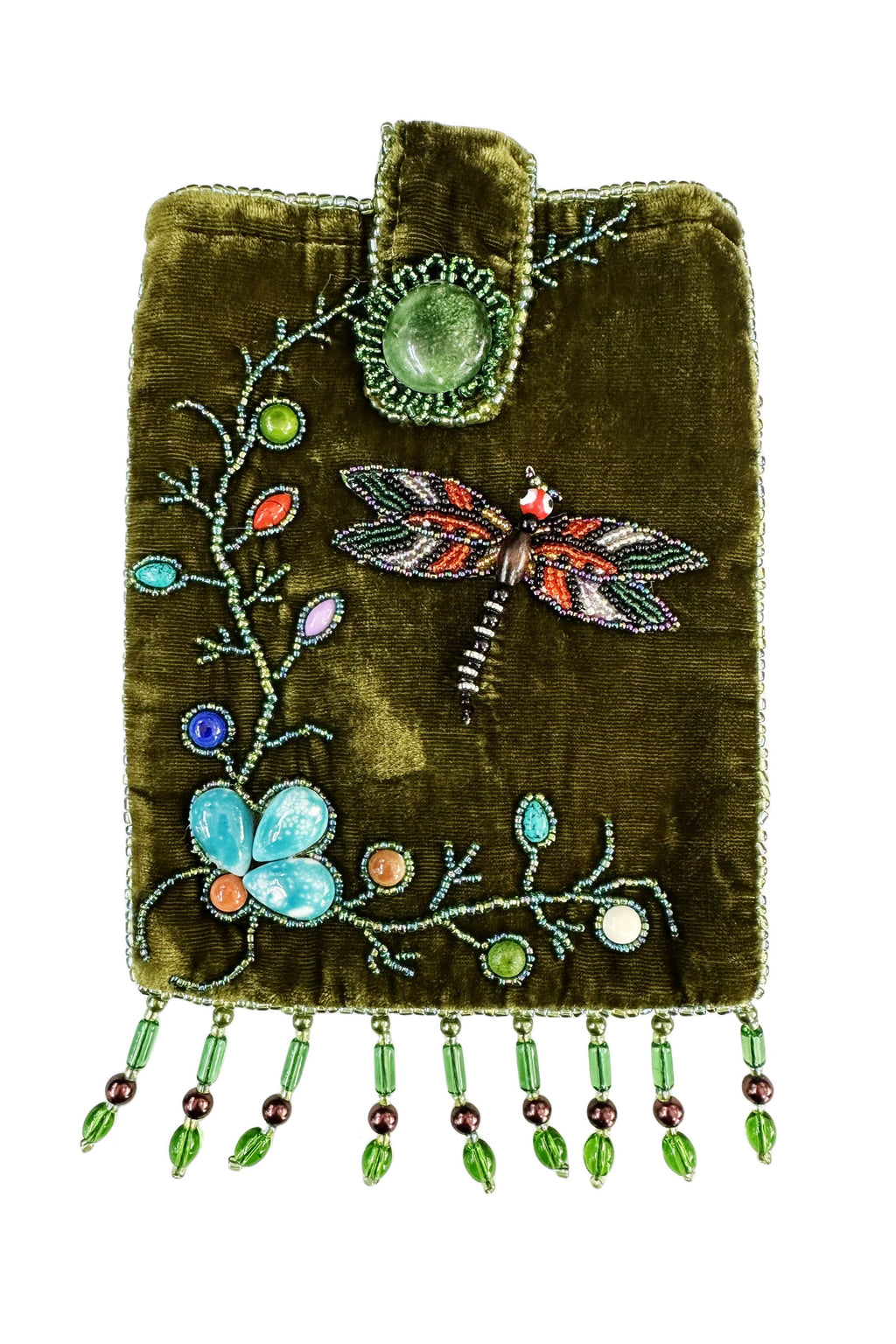 Dragonfly Rectangular Velvet Crossbody VBG15 - view 12