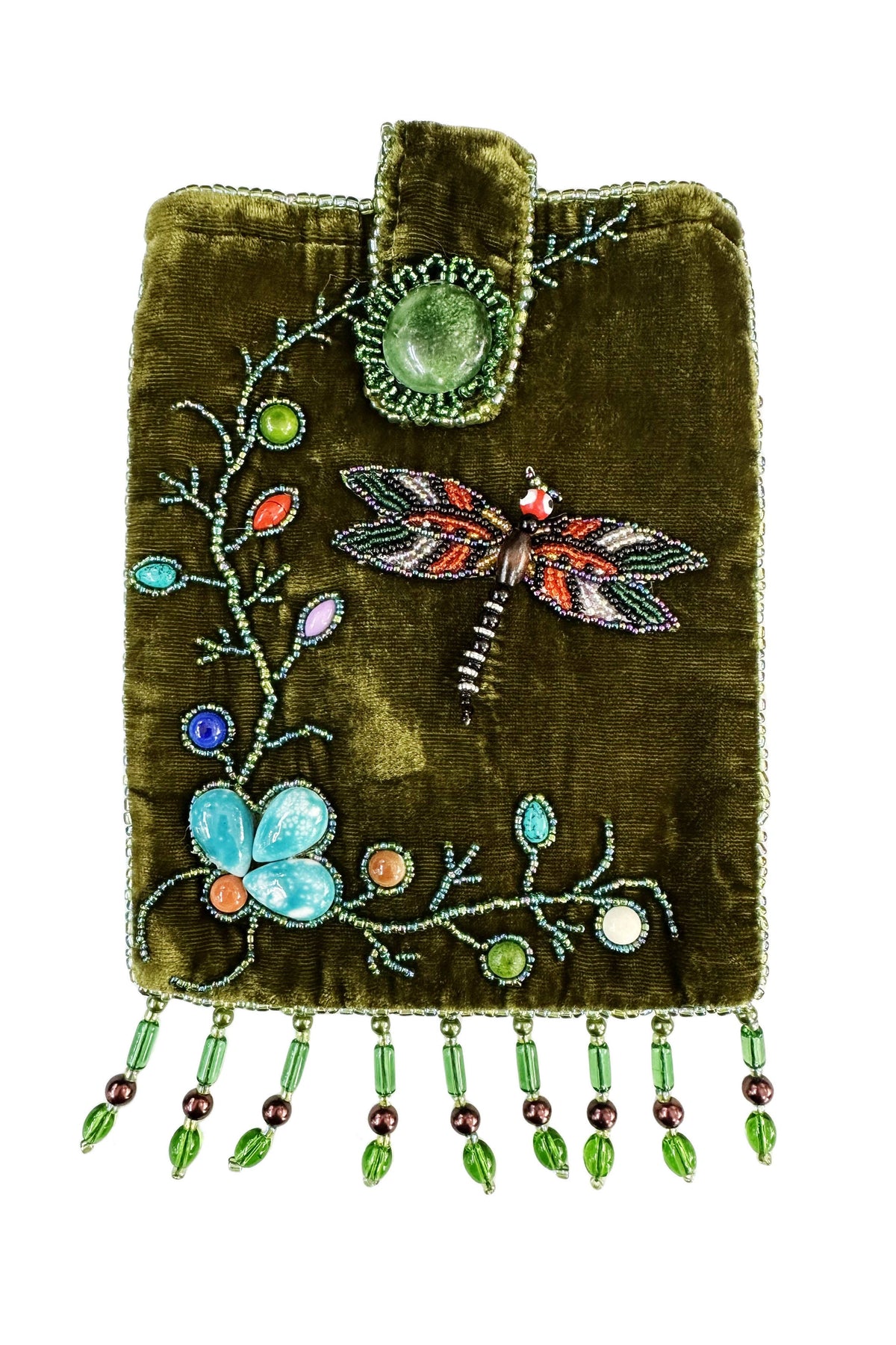 Dragonfly Rectangular Velvet Crossbody VBG15 - view 12