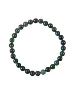 Moss Agate Stone Stretch Bracelet B3719-6MM - view 3