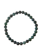 Moss Agate Stone Stretch Bracelet B3719-8MM