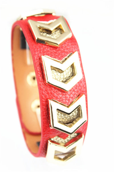 Leather Magnetic Bracelet B1332