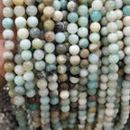 Amazonite Stone Stretch Bracelet B1587-Gloss-12MM - view 7