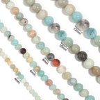 Amazonite Stone Stretch Bracelet B1587-Gloss-12MM - view 6