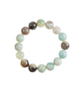 Amazonite Stone Stretch Bracelet B1587-Gloss-12MM