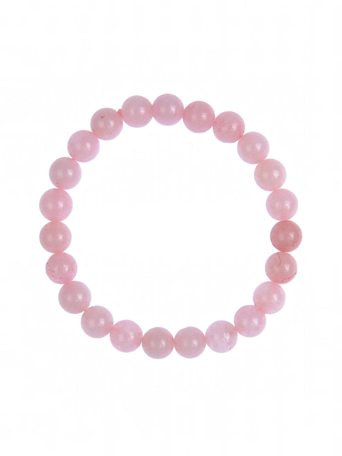Colored Pink Jade Stone Stretch Bracelet B1593-12MM