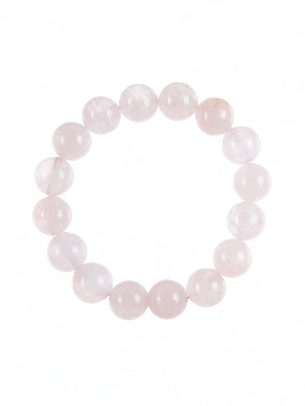 Colored Pink Jade Stone Stretch Bracelet B1593-12MM - view 7