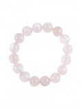 Colored Pink Jade Stone Stretch Bracelet B1593-12MM - view 7