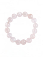Colored Pink Jade Stone Stretch Bracelet B1593-12MM - view 7