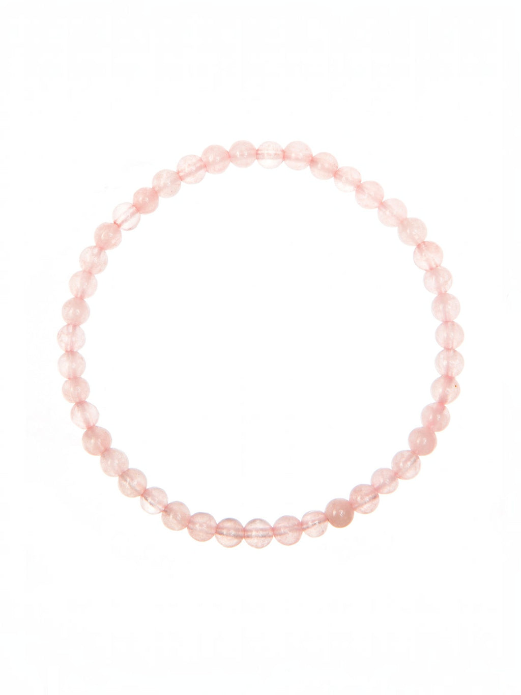 Colored Pink Jade Stone Stretch Bracelet B1593-12MM - view 4