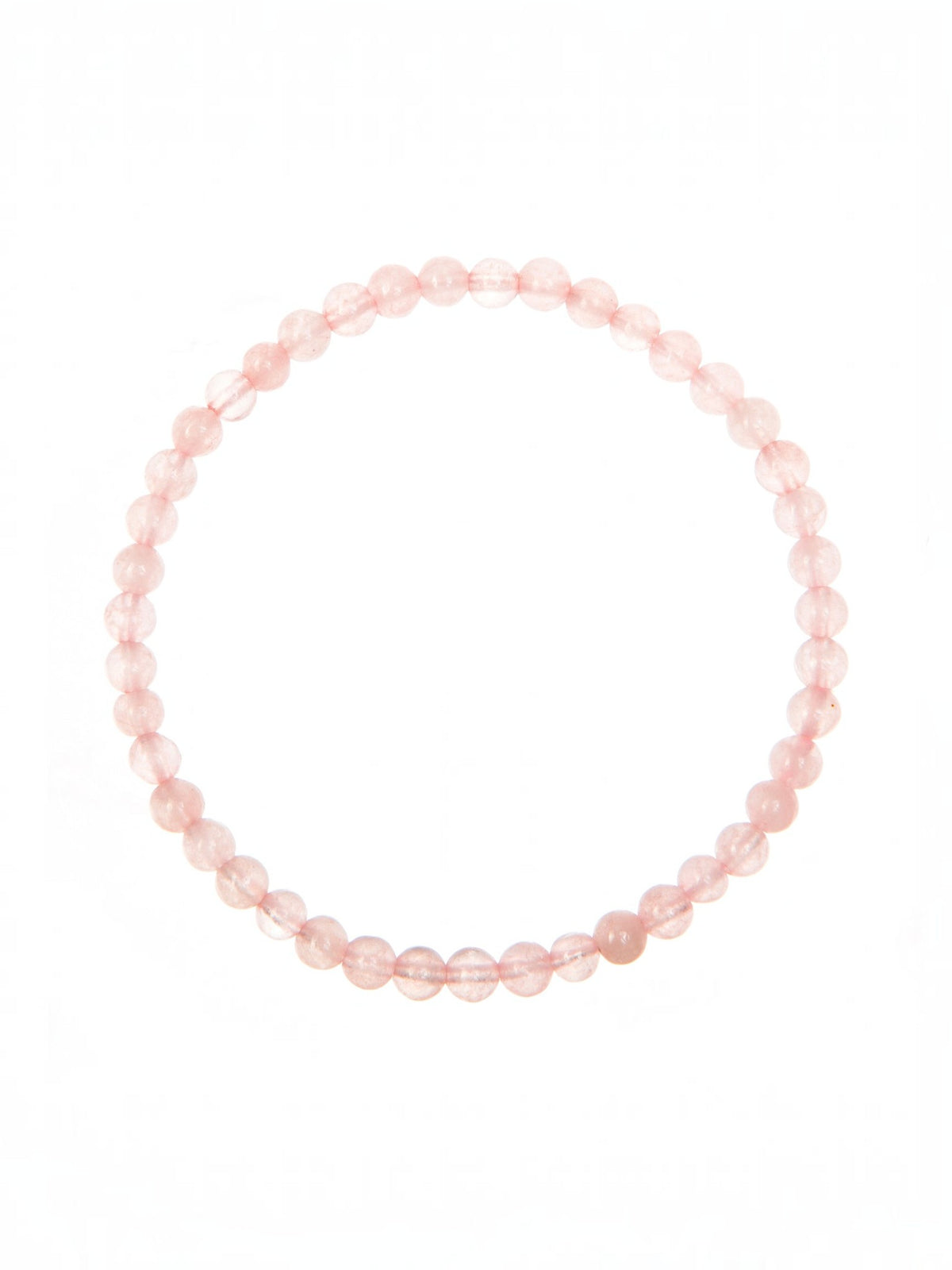 Colored Pink Jade Stone Stretch Bracelet B1593-12MM - view 4