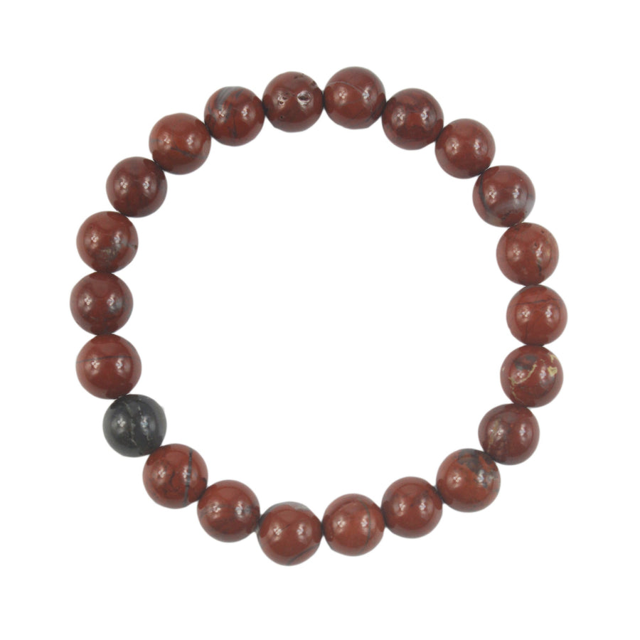 Carnelian Stone Stretch Bracelet B1729-8MM