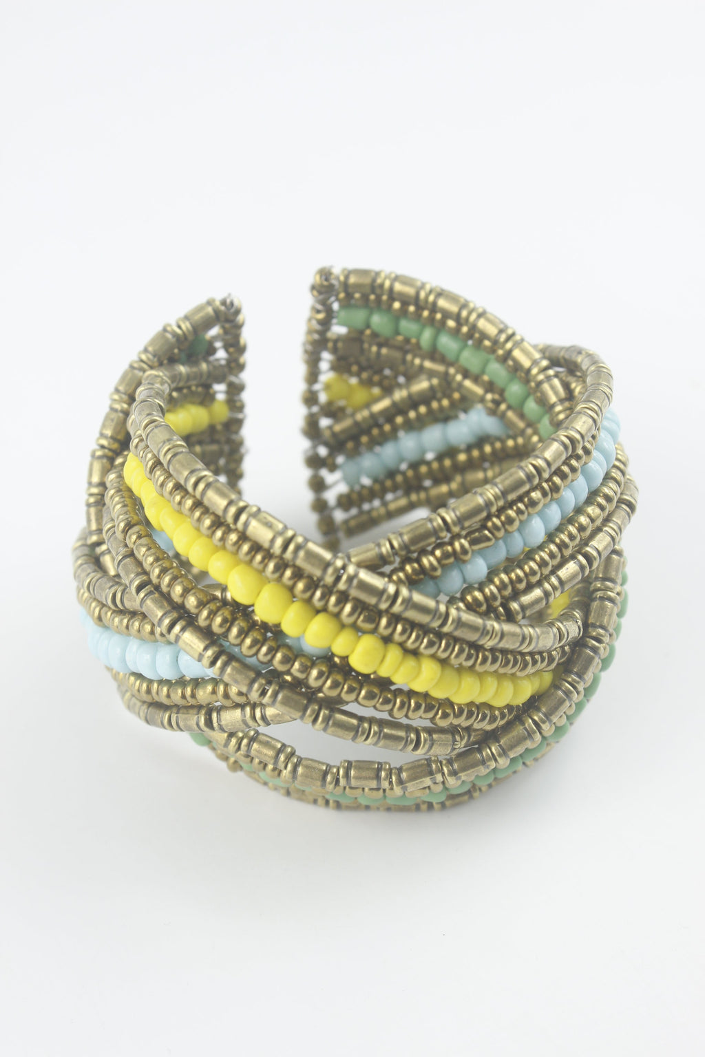 Seed Beaded Cuff Bracelet B1826