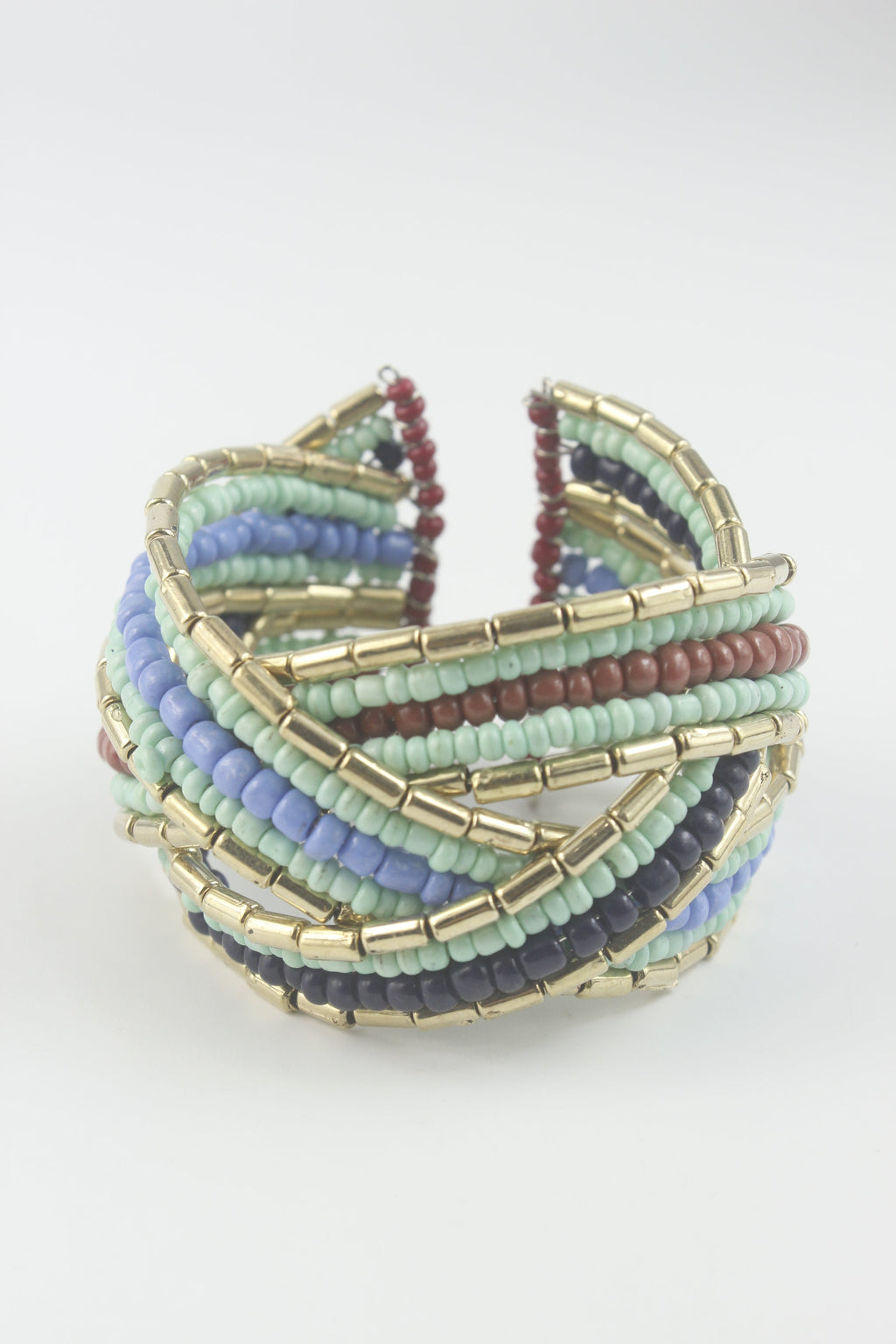Seed Beaded Cuff Bracelet B1826