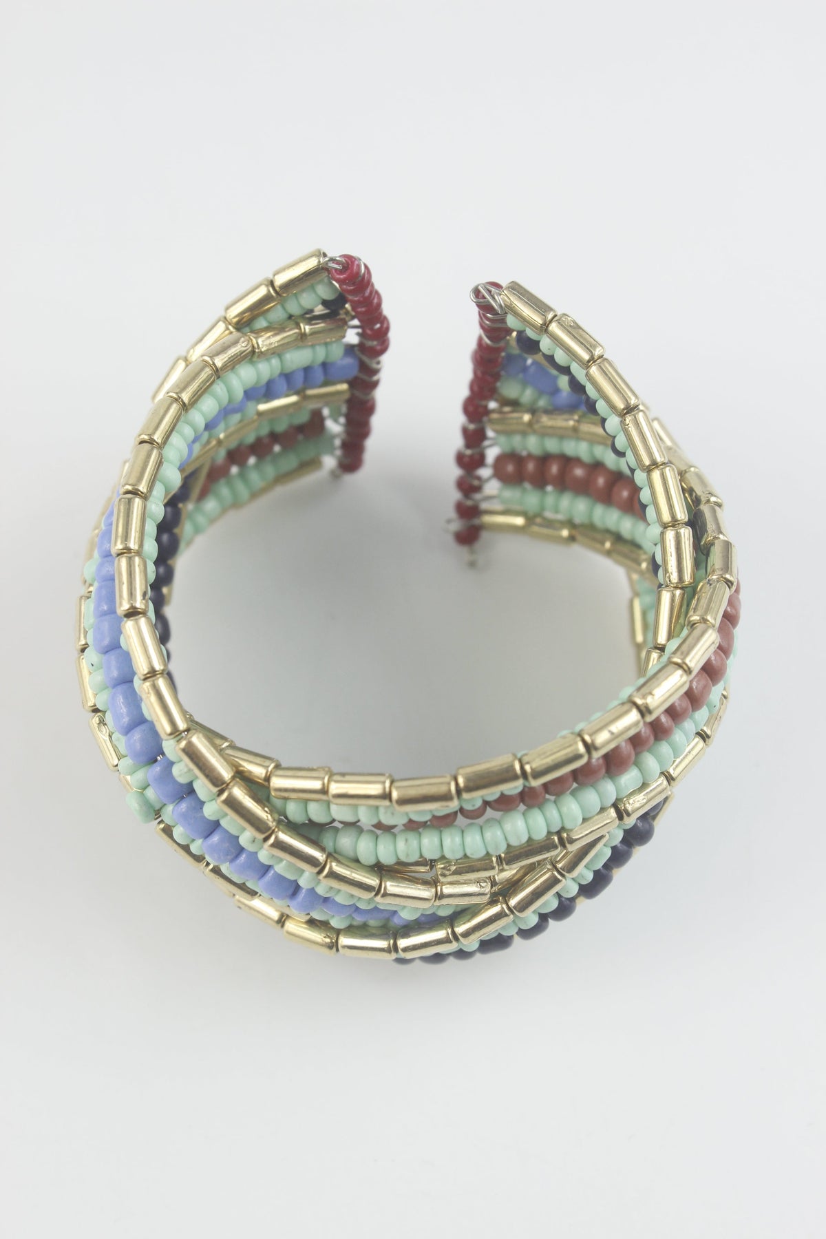Seed Beaded Cuff Bracelet B1826