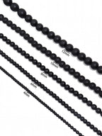 Black Onyx Stone Stretch Bracelet B1875-12MM - view 6