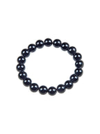 Black Onyx Stone Stretch Bracelet B1875-12MM - view 3