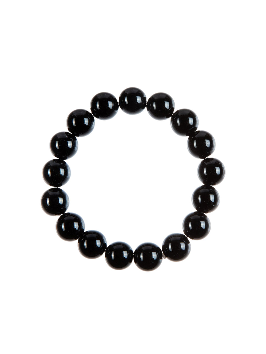 Black Onyx Stone Stretch Bracelet B1875-10MM