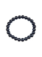 Black Onyx Stone Stretch Bracelet B1875-12MM - view 2