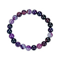 Purple Agate Bracelet B1978-8MM