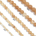 Golden Jade Stone Stretch Bracelet B1993-6MM - view 3