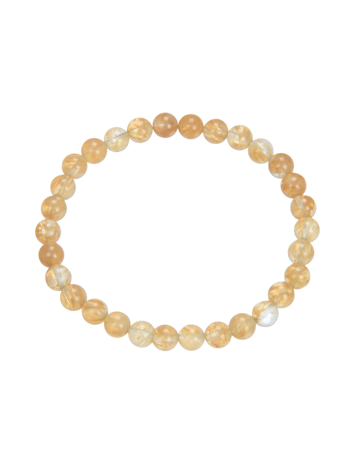 Citrine Quartz Stone Stretch Bracelet B1981-12MM - view 7