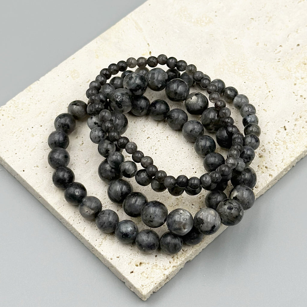 Black Labradorite Bracelet B1983-4MM - view 8