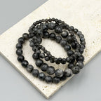 Black Labradorite Bracelet B1983-4MM - view 8