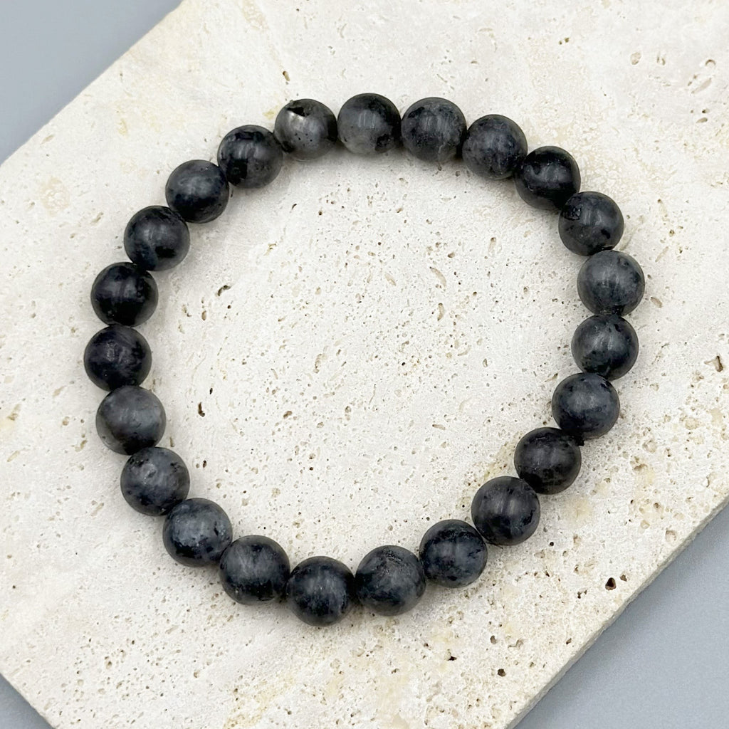 Black Labradorite Bracelet B1983-4MM - view 9