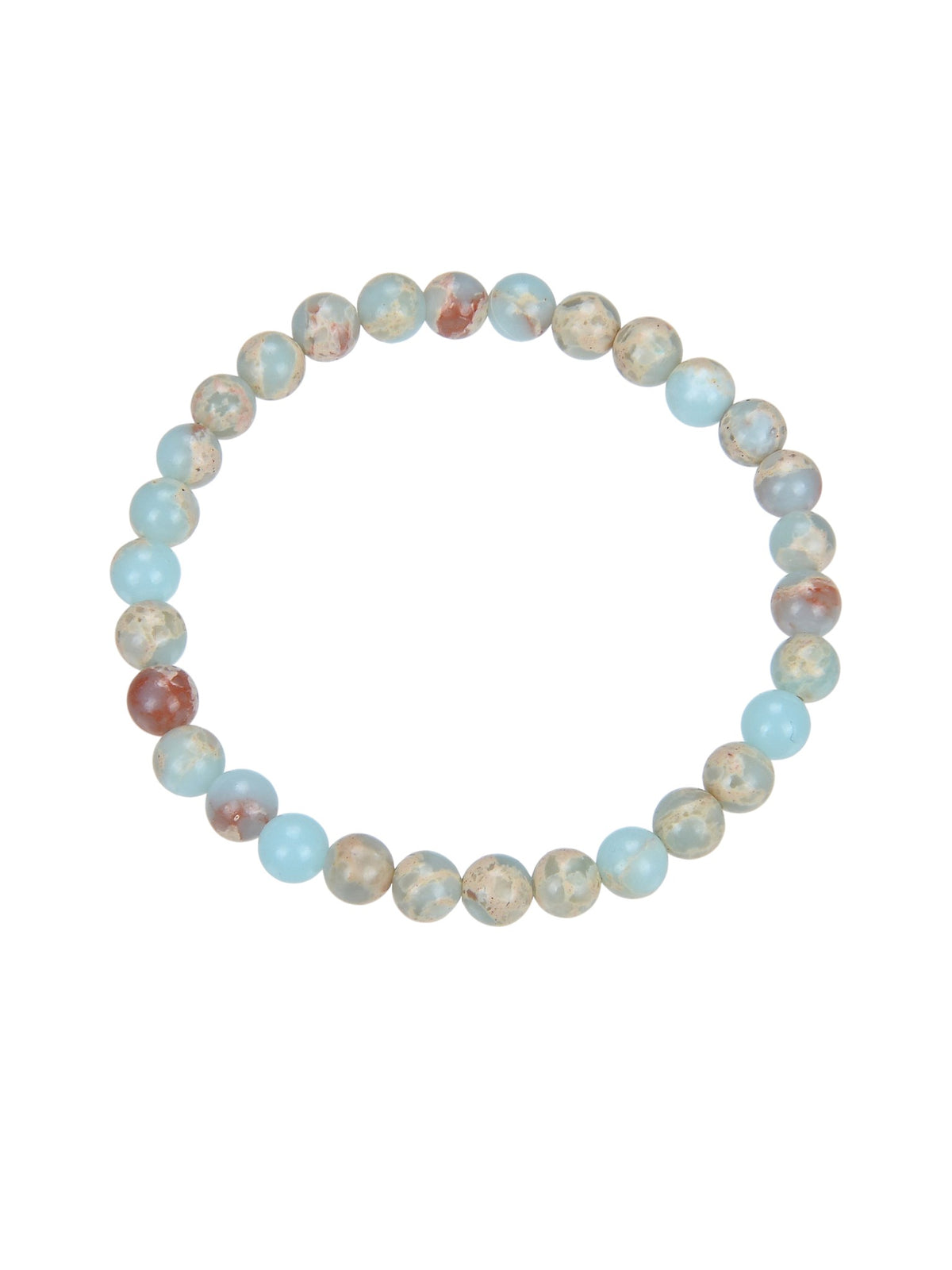 Composed ShouShan Stone Stretch Bracelet B1985-12MM - view 5