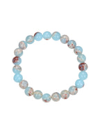 Composed ShouShan Stone Stretch Bracelet B1985-12MM - view 3